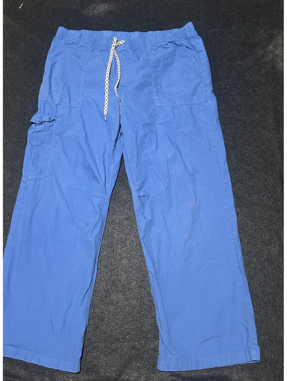 Aerie Blue Cargo Utility Pull-On Pants Drawstring Waist Women's Size XL